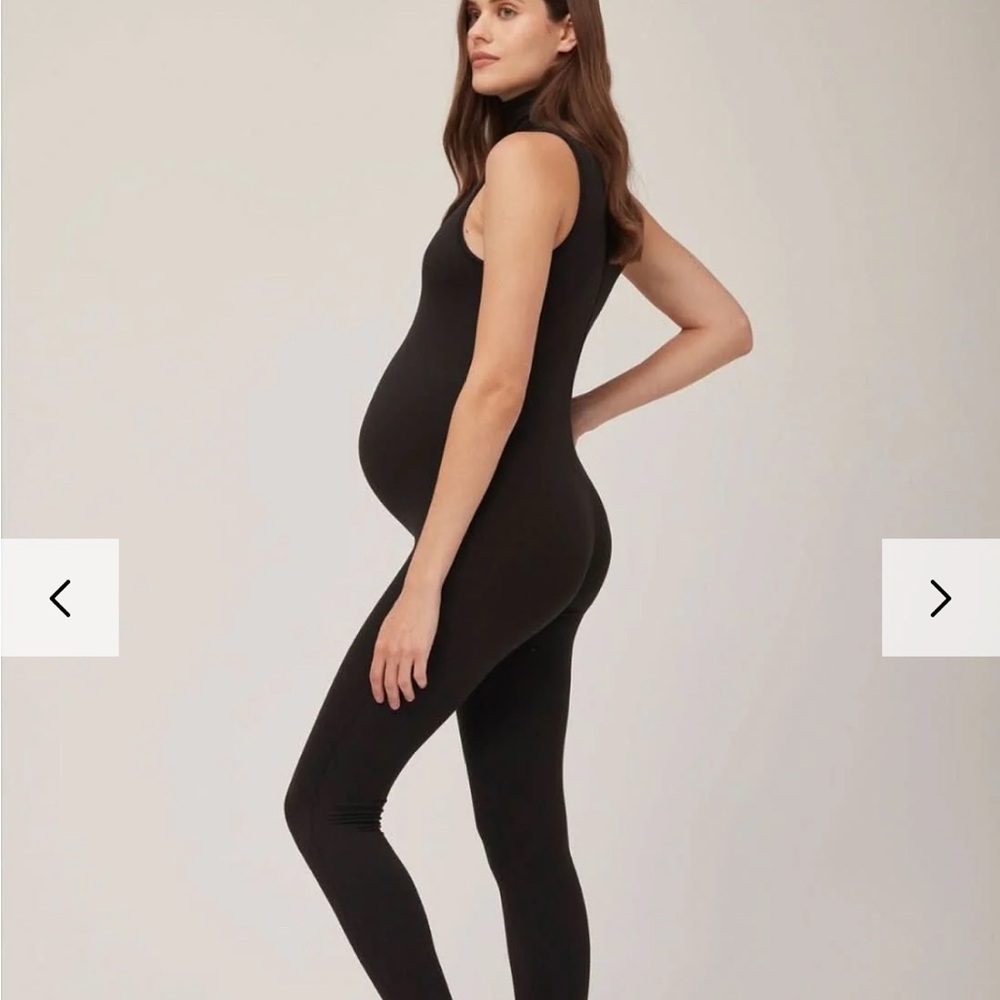 Sleeveless Maternity Jumpsuit in Black